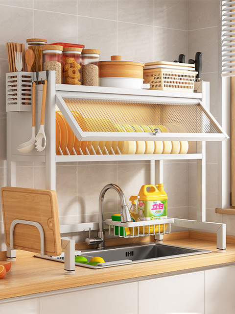 Kitchen Storage Racks Pp Sink Dish  Dish Rack Drains Sink - Sink Rack  Kitchen Home - Aliexpress